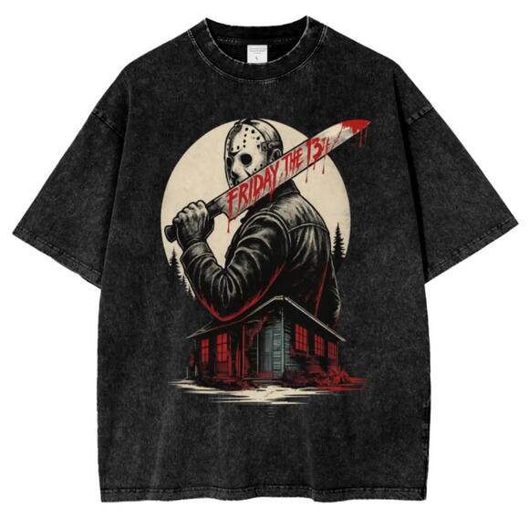 Other - Friday 13Th T Shirt Retro Horror Oversize Tee